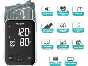 Alternative view of FIGSUR (ฟิกเซอร์) เครื่องวัดความดันโลหิต ชนิดต้นแขน รุ่น C02 พูดภาษาไทยได้